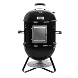 BBQ-Toro 3 in 1 Räuchertonne Ø 47 cm | Grilltonne, Holzkohlegrill, Feuerschale | Smoker mit Thermometer | Gartengrill, Räuchergrill, Räucherofen, Barbecue Grill, Multifunktionsgrill, Rundgrill