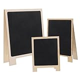 VILLFUL 3St kleine Tafel holztafel werbetafel Kreidetafel für Kinder Tischmarkierung Platzkartenschild Mini-Tafelschilder für Mini-Kreidetafel-Schild Rechteckiges Whiteboard