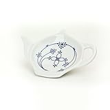 Indisch Blau Strohblume Teebeutelablage Porzellan