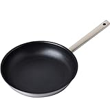 All Pans Antihaft-Omelett-Pfanne, Bratpfanne, Antihaft-Pfanne, Kochgeschirr, Edelstahl, Induktionspfanne, Anti-hochwertige Beschichtung, Wabenstruktur, leicht zu reinigen, 28 cm, ergonomischer Griff