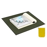 Grillmatte für Deck, Feuerschale, Grillmatte, tragbar, wiederverwendbar, Herdzubehör, Deckschutz für Picknick, Hof, Wandern, Camping, Terrasse, Gras, Rasen