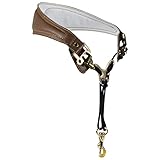adorence Premium Saxophon Gurt (handgefertigt mit echtem Leder, atmungsaktivem Polster und Metallhaken) - weniger Stress Ergonomie Design Sax Strap -Braun
