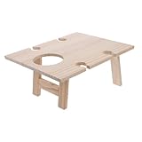 ifundom Faltbarer Weintisch Robuster Outdoor Picknicktisch für Strand und Garten Leicht Tragbar für Weinpartys und Camping Klappbar Praktisch für Familie und Freunde