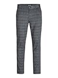 JACK & JONES Herren Jpstmarco Jjcooper Structure Sn Chinohose, Smoked Pearl/Detail:Check, 36W / 32L EU