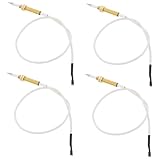 Homoyoyo 4 Stück Teiliges Gasofen Zündnadel mit Draht Keramische Zündnadel für Gasherde Hohe Dichtheit Einstellbare Höhe Einsetzbar für Verschiedene Modelle