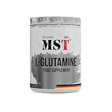 MST Nutrition L-Glutamin Pulver 500g reines L-Glutamin ohne Zusatzstoffe Unflavored Premium Qualität 100 Prozent vegan Made in Germany laborgeprüft