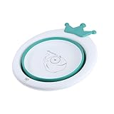 OFFIGAM 1 Stück Faltbares Waschbecken Neugeborenen Waschbecken Grün Tragbar Multifunktional und Platzsparend für Bad und Toilette Langlebig und Leicht zu Transportieren