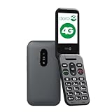 Doro Telefon Leva E20 – 4G Klapphandy für Senioren – 2,8 Zoll Display, kontrastreiche Tasten, besonders klarer Klang, HD Voice, Kamera, Secure-Taste – Schwarz