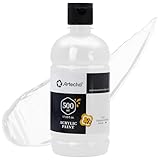 Artecho Acrylfarbe Titanweiß 500 ml, Wasserfest und Lichtecht, Schnell Trocknend, Acrylfarbe für Leinwand, Holz, Stoff, Handwerk, Leder und Stein.