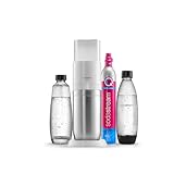 SodaStream Wassersprudler Duo mit CO2-Zylinder, 1x 1L Glasflasche und 1x 1L spülmaschinenfeste Kunststoff-Flasche, Höhe: 44cm