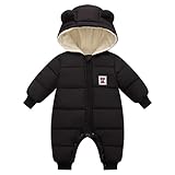 Baby Jungen Schneeanzug Kleinkind Winter Mädchen Kleidung Säugling Mantel Jacke 0-3 3-6 Monate, Schwarz-666, 0-6 Monate, Schwarz-666, 0-6 Months