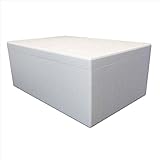 Styroporbox/Thermobox - 66,0 Liter - 72,0 x 48,0 x 30,0 cm/Wandstärke 3 cm - Styrobox
