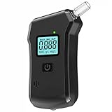 Dailienfus Alkoholtester, Alkoholmessgerät für Polizeipräzision mit 20 Mundstück, professioneller Alkoholtester mit digitalem LCD-Display zum Einsatz zu Hause oder bei Partys