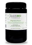 Zeolith MED® Detox-Pulver 200 g im Violettglas, CE zertifiziertes Medizinprodukt