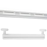 Bestlivings 40 Stück Weiße Schlaufengleiter ohne Klammer für 5cm breite Schlaufen - zum aufhängen von Schlaufenschals, Gardine mit Schlaufen