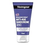 Neutrogena Anti-Aging Handcreme mit LSF 20, Feuchtigkeitscreme mit Kollagen und stimulierenden Mineralien für glatte, straffe Haut, beugt Pigmentflecken vor (75 ml)