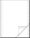 91200 Endlospapier 2-fach, 12 Zoll x 240 mm (A4 hoch), 52/52 g, 1000 Sätze LP, selbstdurchschreibend, Druckerpapier