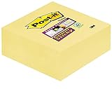 Post-it 2028-SCY Haftnotiz Super Sticky Würfel, 76 x 76 mm, 270 Blatt, gelb