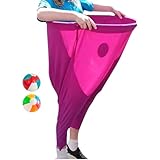 WJnflQN Kartoffelsack Wettlauf Beutel Für Erwachsene | Erwachsenen Sack Wettlauf Säcke | Mit 2 Springbällen und Riesigen Hüpfsäcken Lustig für Feste Familienfeiern Schulfeste Gartenpartys