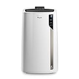 De'Longhi Pinguino PAC EL98 ECO Silent, Mobile Klimaanlage mit EcoRealFeel-Technologie für Räume bis zu 100 m³, 10.700 BTU/h, 2,7 kW, 64 dB, Luftentfeuchter, Energieeffizienzklasse A, Weiß