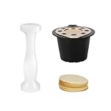 Kaffeepads-Espresso-Tamper mit bequemem Griff, Pressutensilien, geeignet für Kaffeeliebhaber und Profis, Kapselstampfer