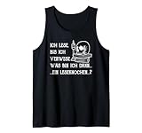 Ich lese bis ich verwese Leseknochen Wortspiel Pun Booknerd Tank Top