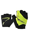 Ziener Kinder CANIZO Fahrrad-, Mountainbike-, Radsport-Handschuhe | Kurzfinger - atmungsaktiv/dämpfend, lime green, L