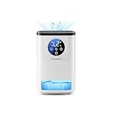 Luftentfeuchter, 1600ML Kleiner Energiesparender luftentfeuchter elektrisch, Tragbar, Ultraleise, Automatische Abschaltung, 7-farbiges Licht, Raumentfeuchter Dehumidifier für Schlafzimmer, Bad, Home