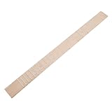HANABASS Weißes Punktmuster Gitarren Griffbrett Bünde Ahornholz Ersatz Gitarrenhals Fingerboard Gitarre Vielseitig Präzise und Elegant mit Griffbrettmarkierungen