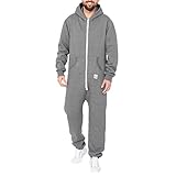 Basisstoff Sheesh Herren Jumpsuit Dunkelgrau Gr. M