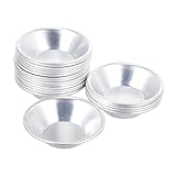 ABOOFAN 20 Stück Eierkuchenböden Törtchen Kuchenformen Mini Kastenformen Formen Zum Backen Von Muffinförmchen Mini Eiern Aluminium Dessertformen Brotformen Tarteformen Alufolie