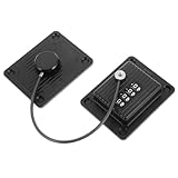 Hohopeti Passwortschloss für Schränke und Schubladen Vielseitig für Kühlschrank Gefrierschrank Vorratsschrank und Fenster Robust und Zuverlässig Schwarz Schranksicherung