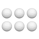 SELiLe 6-teiliges Mini Tischfußball Set Weiß 36 Mm Tischfußball Ersatzball Mini Tischfußball Ball Tischfußball Ersatz