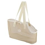 CAPASTEC Haustier-Tragetasche, Haustier-Handtasche mit Abnehmbarer Matte, Medium, Khaki