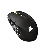 Corsair Scimitar Elite Wireless SE MMO Gaming Maus – 33.000 DPI, 16 Programmierbare Tasten, Einstellbarer Key Slider, Elgato Virtual Stream Deck, 1K Hyper-Polling - PC, PS5, PS4, Xbox, Mac – Gunmetal