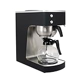 GastroHero Filterkaffeemaschine ECO 2 Liter schwarz inkl. Glaskanne I Kaffeemaschine Filtermaschine I 100 Tassen/St. I Filterkaffeemaschinen für Gastronomie und Café