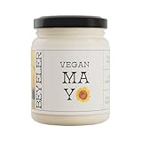 BEYELER® Vegan Mayo | Gourmet Mayonnaise Vegan | Geschmackvolle vegane Mayonnaise aus rein pflanzlichen Produkten | Hochwertigste Zutaten | Perfekte Konsistenz | 250ml Glas