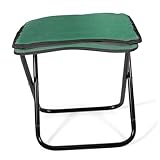 BUGUUYO Zusammenklappbarer tragbarer Hocker Kompakter Outdoor-Hocker für Camping Stabiler Dreibeinhocker aus Aluminiumlegierung für unterwegs
