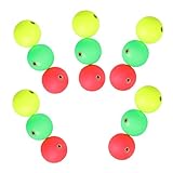 MUELODSIC 15 Stück Schwimmende Runde Angelposen 24mm aus Schaumstoff Wind und UV Beständig Sichtbare Köderposen für Friedfisch und Salzwasserangeln Posenangeln bei Dämmerung und