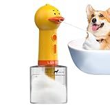 Elektrischer Hundeschaumspender – Reinigungsschaum-Maschine, Enten-Shampoo-Schäumer für Haustiere, wiederaufladbar, IPX 5 wasserdicht, ultra-langer Standby, 400 ml Kapazität, Hundeschaumspender für