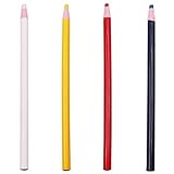 LABUYI 4 Stück Schneiderkreide,Schneiderkreidestift,Nähkreide,Kreidestift Nähen,Textilstifte,Stoffkreide,schneiderkreidestifte für stoff,für Schneiderei,Nähen,Stoff,Handwerk (4 Farben)