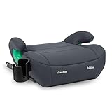 KikkaBoo i-Pop Kindersitzerhöhung Auto Kinder, i-Size, Isofix, 22-36 kg, Gruppe 3, 7-12 Jahre, Autositz Sitzerhöhung, Grau