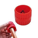 Universal 2 in 1 Kupferrohr Rohre Entgrater Deburring Tool, Rohrentgrater, Entgrater Kunststoff Kupferrohr für Reinigungsarbeiten Innen und Außen von Rohr, 5-38mm, Rot (1 Stück)