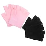Beaupretty 2 Paare Gel Finger Handschuhe Feuchtigkeitsspendend und Pflegend Weiches Gel Futter Atmungsaktiv Leichte Baumwollhandschuhe für Trockene Hände über Nacht Spa Handpflege Bequem und