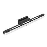 Hztyyier RGB Wiederaufladbare Magnetische Lichtleiste mit Fernbedienung für Schrank, Schrank, Schreibtisch, Verstellbare 1800-mAh-Batterie, Spiegelleuchte für Schlafzimmer, Badezimmer, ABS-Material