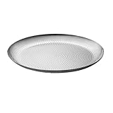 Illkjasfc Küchen-Obst-Dessertteller, Edelstahl, Camping-Teller, wiederverwendbares Metallgeschirr, tragbarer Mahlzeiten-Teller für Haushalt, Fütterung, Serviergeschirr