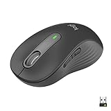 Logitech Signature M650 L Kabellose Maus - für große Hände, Leise Klicks, Anpassbare Seitentasten, Bluetooth, Kompatibilität mit mehreren Geräten - Graphit