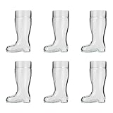 ich-zapfe.de Biergläser, Bierstiefel 6er Set - 0,5 Liter