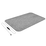 Mi-Heat Beheizbare Teppich-Unterlage 180x280cm - Unter Teppich Heizung Heizteppich Fußmatte Wärmeteppich bis 30°C - 3 Heizstufen und Timer