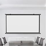 Manuell herunterziehbare, einziehbare Projektionsleinwand, knitterfrei, wandmontiert, für Büro/Heimkino (40,6 x 24,4 cm)